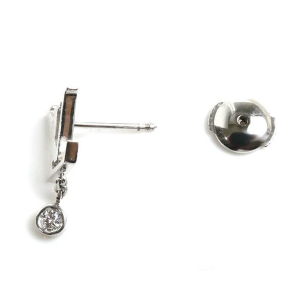 LOUIS VUITTON White Gold Diamond Earrings - Picture 3 of 4